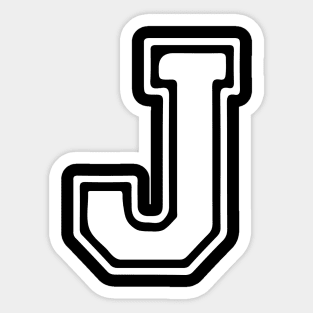 Letter J Sticker